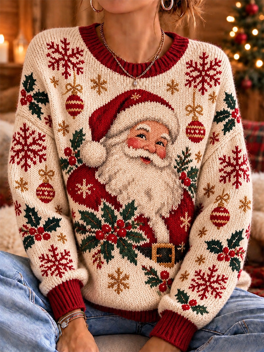 Women's Christmas Print Sweater