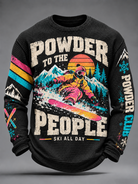 Men's SKI Waffle Long Sleeve T-Shirt