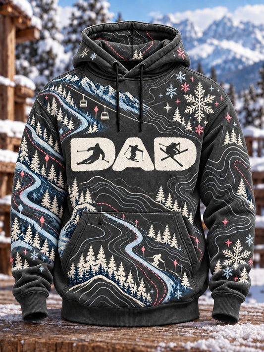 Men's Ski Dad Printed Hoodie