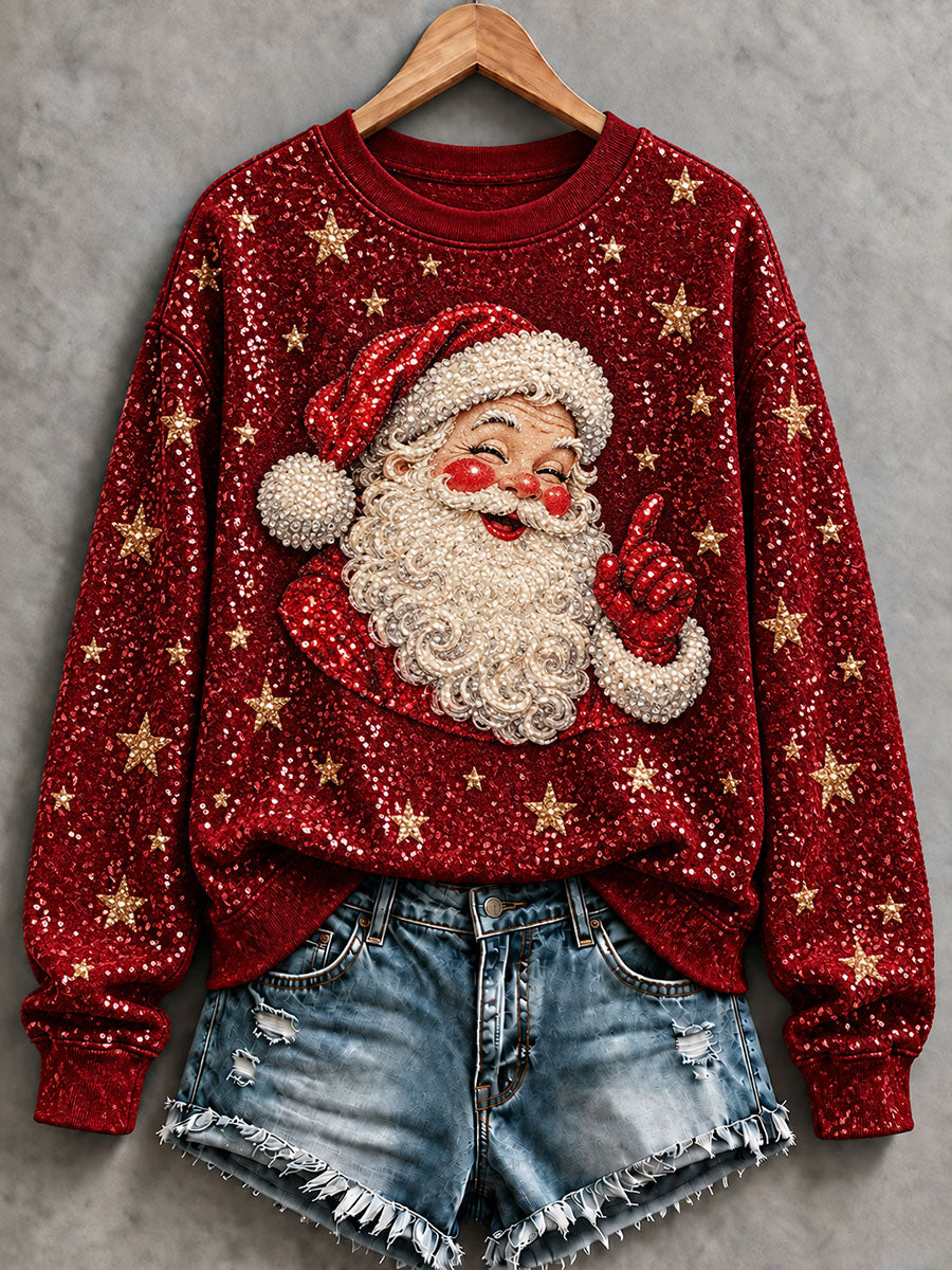 Women's Santa Claus Christmas Casual Sweatshirt