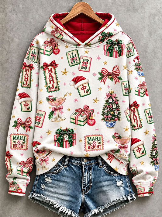 Women's Mahjong Christmas Hoodies