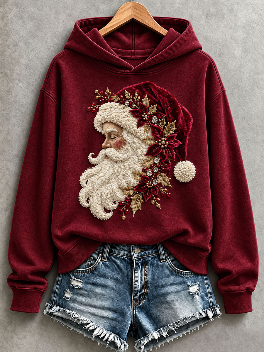 Women's Vintage Santa Hoodie