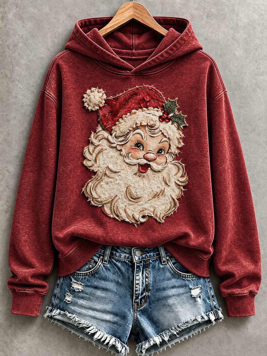 Women's Vintage Santa Hoodie