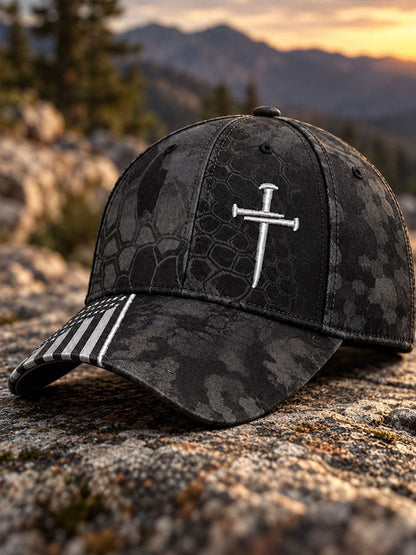 Cross Print Casual Unisex Hat