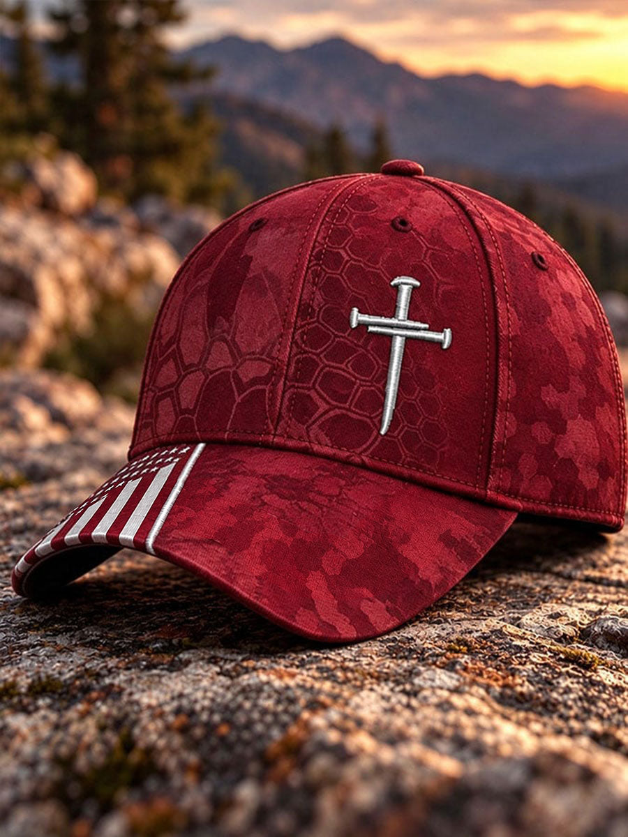 Cross Print Casual Unisex Hat
