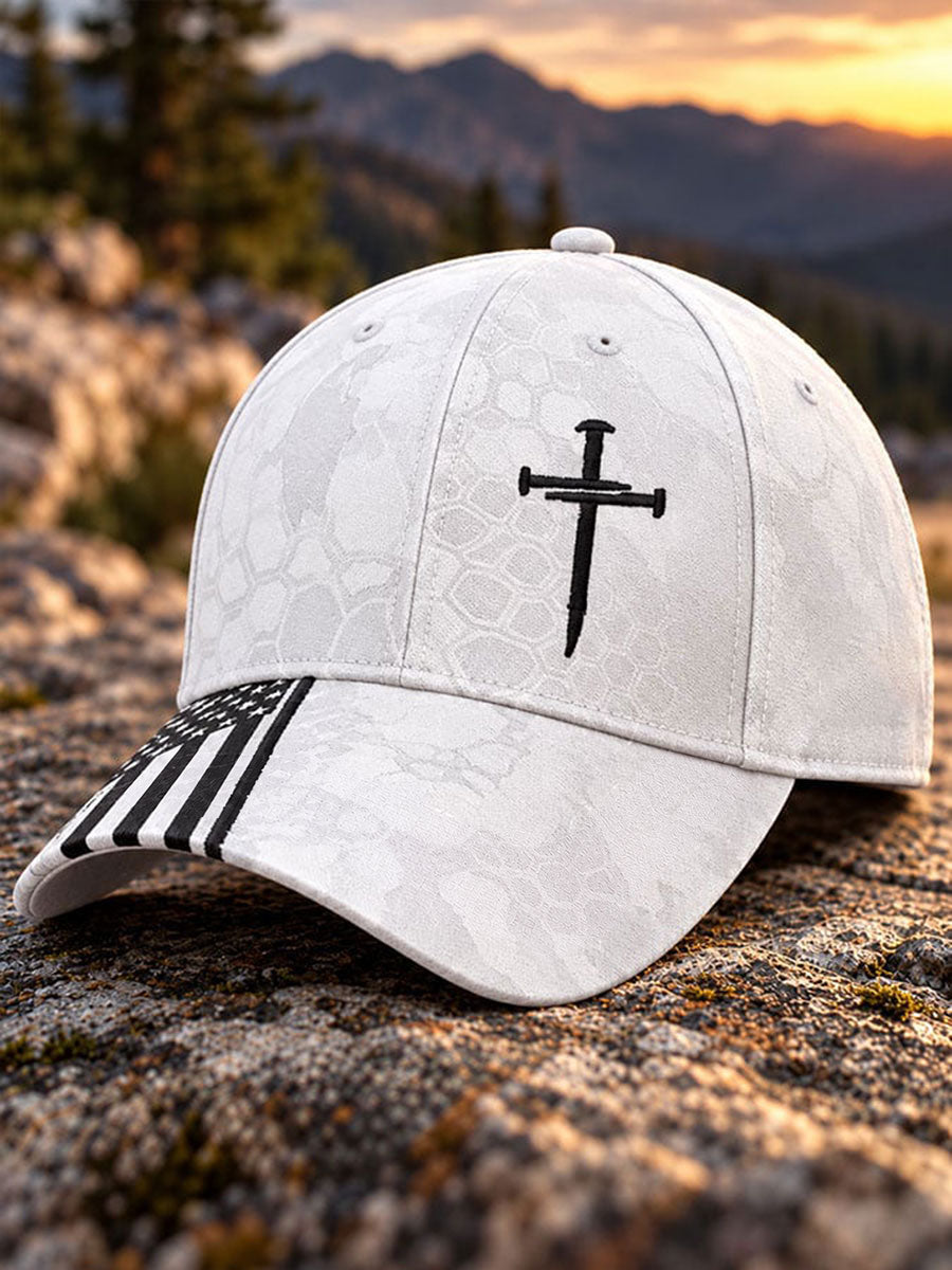 Cross Print Casual Unisex Hat