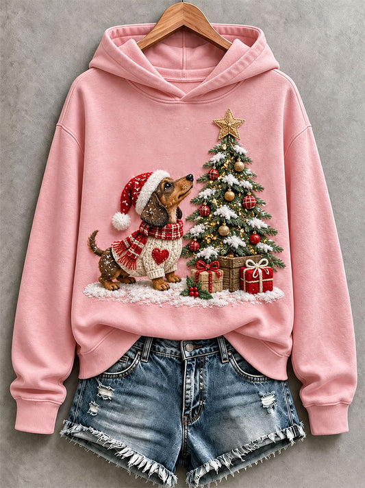 Women's Cute Dachshund Hoodie