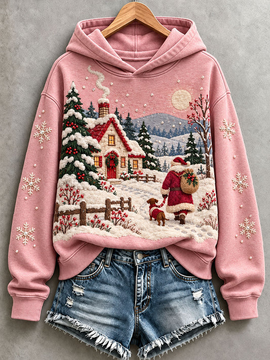 Women’s Christmas Inspired Dachshund Hoodie
