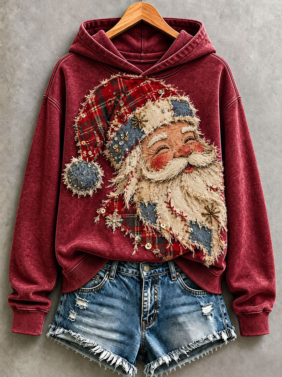 Women's Vintage Santa Hoodie