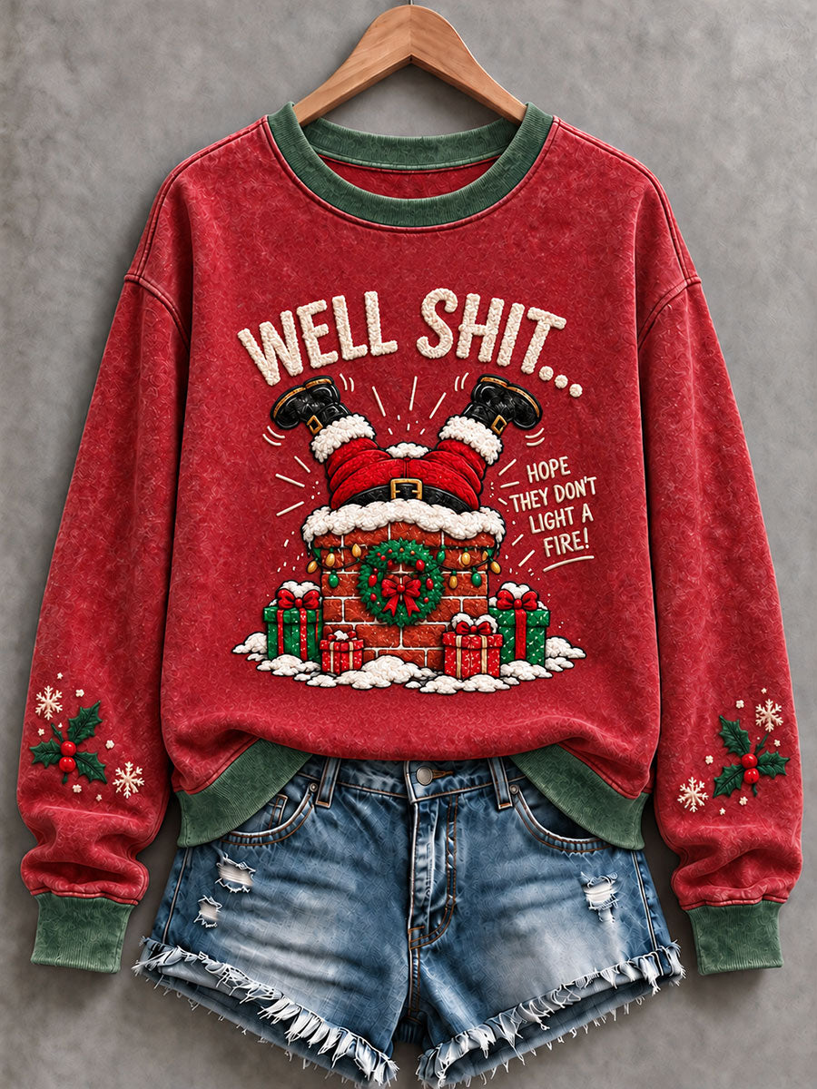 Women's Christmas Will Shit Funny Print Regular Hoodie