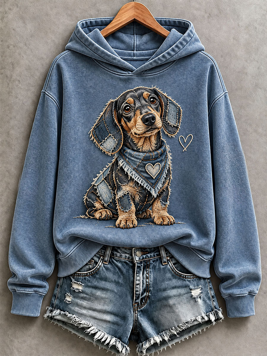 Women's Cute Dachshund Hoodie