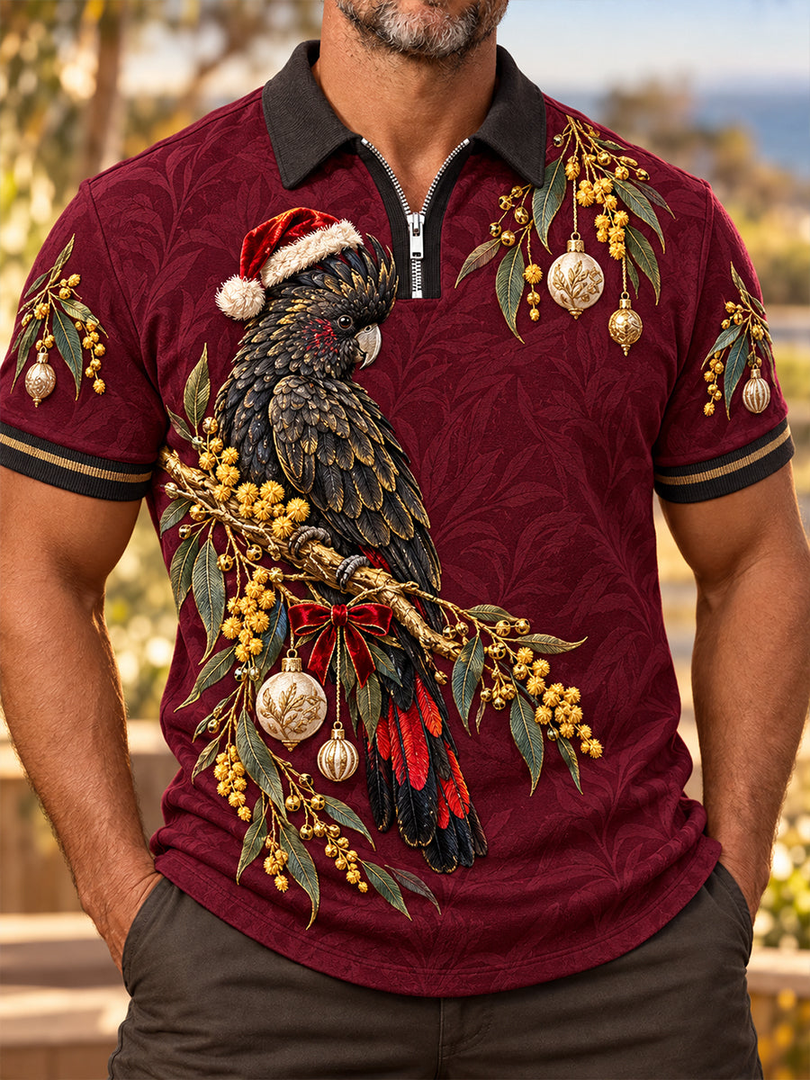 Men's Christmas In Australia Short Sleeve Shirt