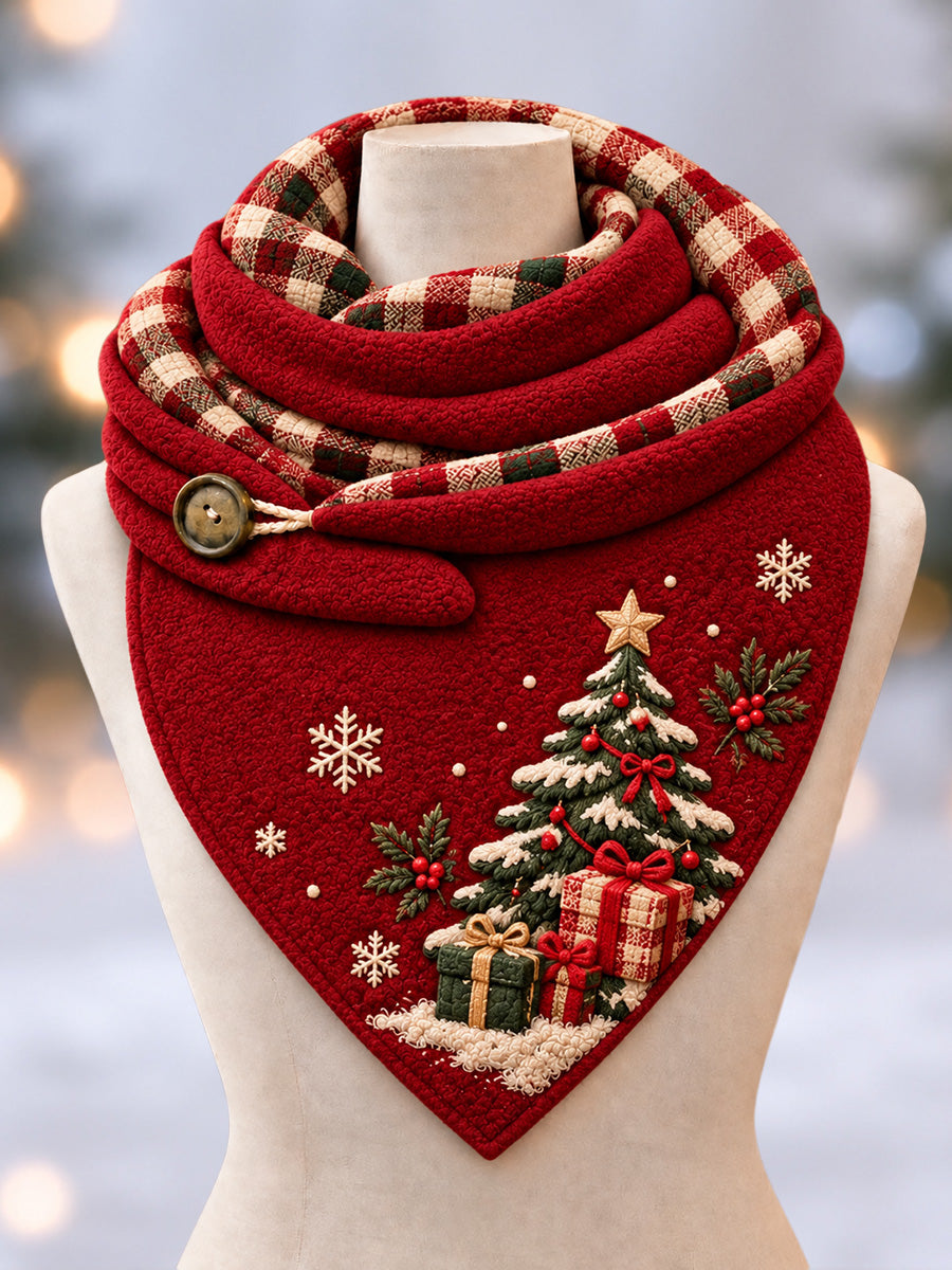 Merry Chrismas Triangle Scarf