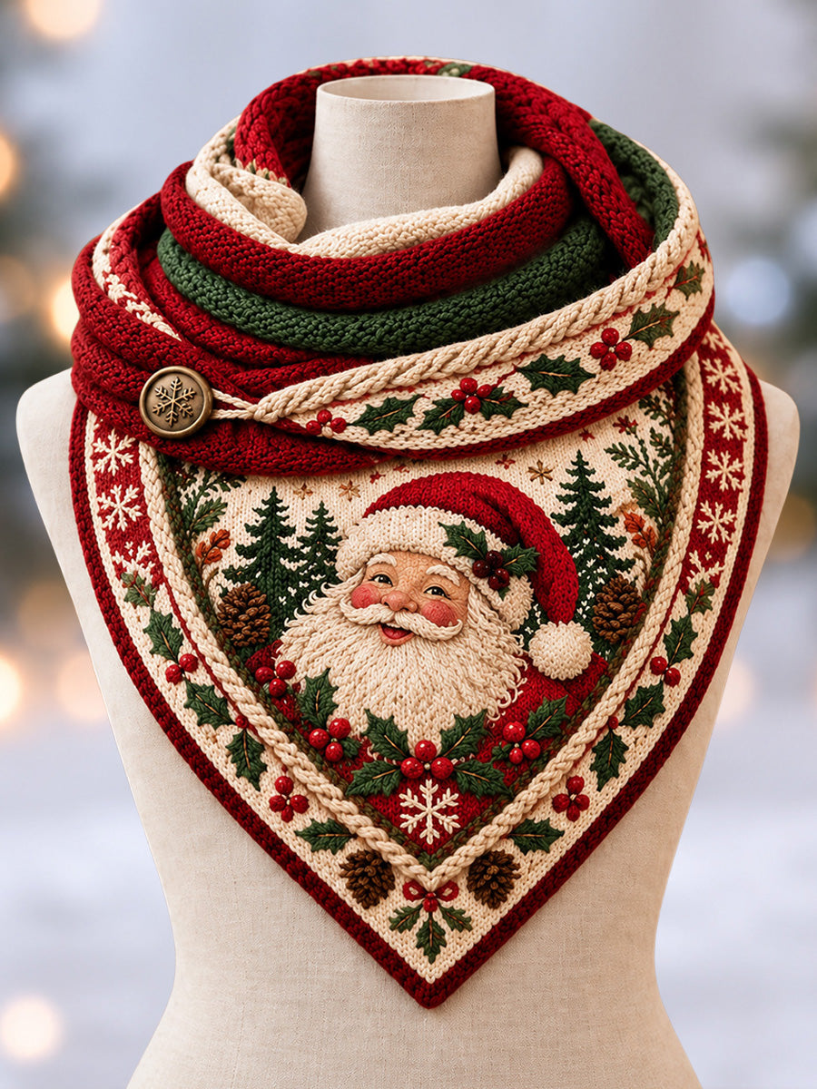 Merry Chrismas Triangle Scarf